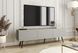 Тумба под телевизор Perfect Home Оро / Oro 3-дверная с черными ножками RTV175 серый фото 1 - мебель Тумбы ТВ PERFECT HOME