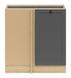 Кухонна тумба кутова Junona Line BRW Black Red White DNW/100/82, дуб бернштайн / графіт, артикул K24-DNW/100/82_L_BBL-DBT/GF, фото 2
