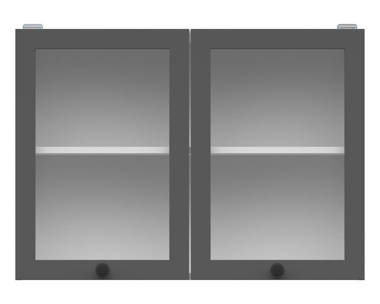 Кухонный шкаф навесной 80 см Junona Line BRW Black Red White G2W/80/57 белый / графит фото - Купить Навесные кухонные шкафы BLACK RED WHITE в эпицентре мебели GerborDesign.com.ua, Киев, Днепр, Львов, Луцк, Хмельницкий