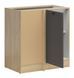 Кухонна тумба кутова Junona Line BRW Black Red White DNW/100/82, дуб бернштайн / графіт, артикул K24-DNW/100/82_L_BBL-DBT/GF, фото 3