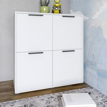Тумба LION Краш 82x43x86 см (LION-041770) нимфея альба (белый) фото - Купить Комоды LION в эпицентре мебели GerborDesign.com.ua
