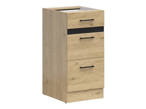 Кухонная тумба 40 см Junona Line BRW Black Red White D3S/40/82 дуб бернштайн фото - Купить Нижние кухонные шкафы BLACK RED WHITE в эпицентре мебели GerborDesign.com.ua, Киев, Днепр, Львов, Луцк, Хмельницкий