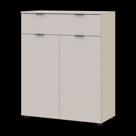 Комод Рон 2 Doros (Дорос) 2 двері 1 шухляда 80х38х100 см кашемір фото - Купити Комоди DOROS | ДОРОС в епіцентрі меблів GerborDesign.com.ua