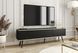 Тумба під телевізор Perfect Home Оро / Oro 3-дверна з чорними ніжками RTV175 чорний фото 1 - меблі Тумби ТВ PERFECT HOME