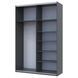 Шафа-купе G-Кайзер Doros (Дорос) 2 ДСП 160х60х240, графіт, артикул 42005085, фото 2