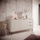 Комод Perfect Home Ланте / Lante 2-дверний з 3 шухлядами і чорними ніжками 2D3S/163 бежевый фото 1 - меблі Комоди PERFECT HOME