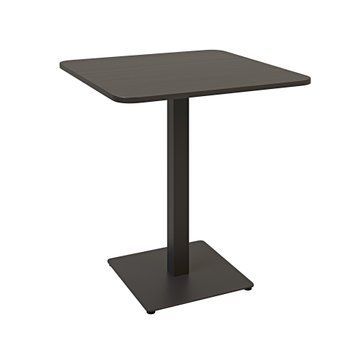 Стол LOVKO Tetra light soft 70х70 черный металл / черное ДСП (текстура)  фото - Купить Столы LOVKO в эпицентре мебели GerborDesign.com.ua