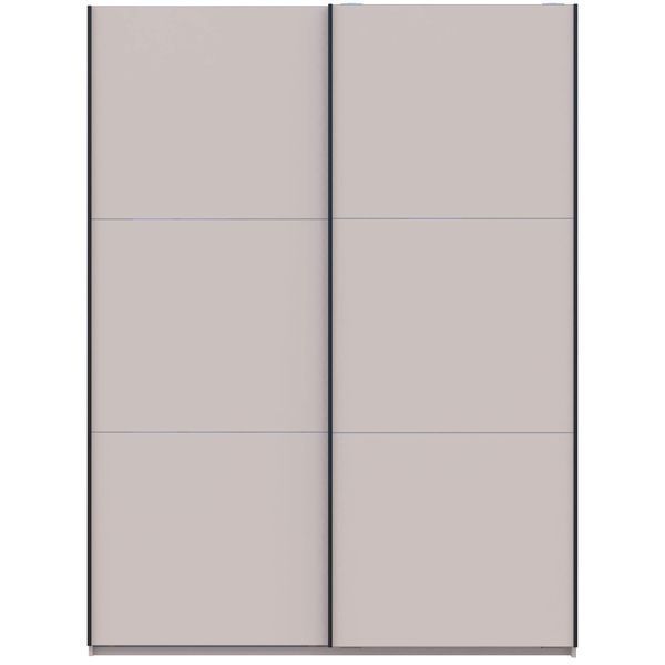 На фото вигляд спереду шафи-купе G-Кайзер Doros (Дорос) 2 ДСП 180х60х240 кашемір