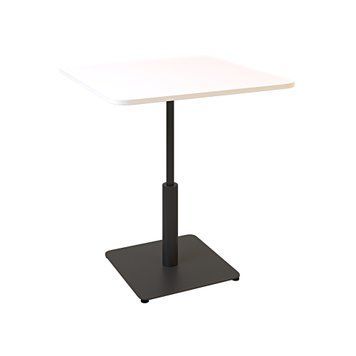 Стол LOVKO Ibiza LOVKO Soft light 70x70 черный металл/белый ДСП (текстура)  фото - Купить Столы LOVKO в эпицентре мебели GerborDesign.com.ua