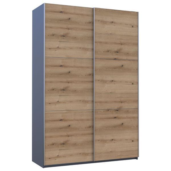 Шкаф-купе G-Кайзер Doros (Дорос) 2 ДСП 160х60х240 графит / дуб эвок фото - Купить Шкафы-купе DOROS | ДОРОС в эпицентре мебели GerborDesign.com.ua, Киев, Днепр, Львов, Луцк, Хмельницкий