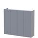 Тумба для взуття Кассель Doros (Дорос) 4 ДСП 128х40х110 см сірий фото - Купити Тумби для взуття DOROS | ДОРОС в епіцентрі меблів GerborDesign.com.ua