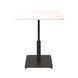 Стол LOVKO Ibiza LOVKO Soft light 70x70 черный металл/белый ДСП (текстура)  фото 2 - мебель Столы LOVKO