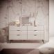 Комод Perfect Home Ланте / Lante з 6 шухлядами і чорними ніжками 6S/163 бежевый фото 1 - меблі Комоди PERFECT HOME
