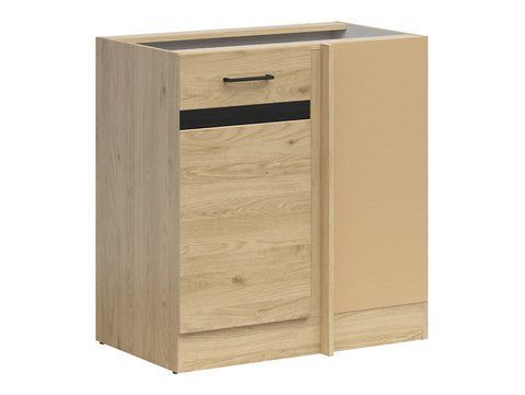 Кухонная тумба угловая Junona Line BRW Black Red White DNW/100/82 дуб бернштайн фото - Купить Нижние кухонные шкафы BLACK RED WHITE в эпицентре мебели GerborDesign.com.ua, Киев, Днепр, Львов, Луцк, Хмельницкий