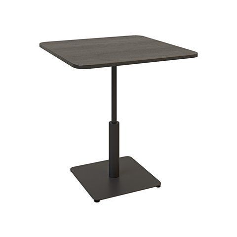 Стіл LOVKO Ibiza LOVKO Soft light 70x70 чорний метал / чорний ДСП (текстура)  фото - Купити Столи LOVKO в епіцентрі меблів GerborDesign.com.ua, Київ, Дніпро, Львів, Луцьк, Хмельницький