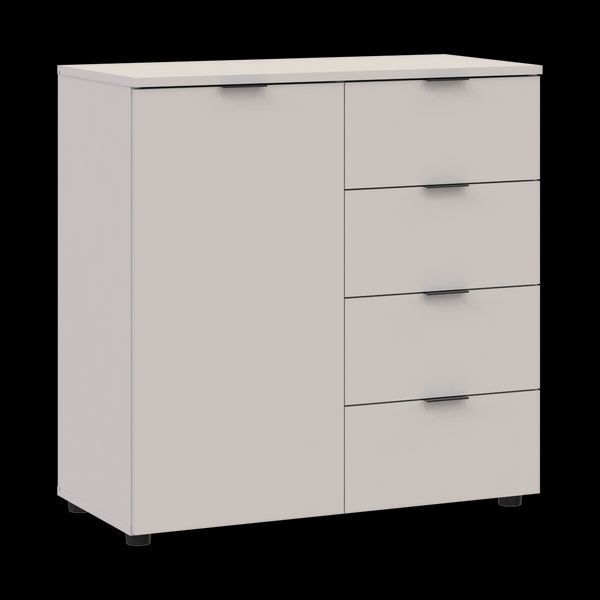 Комод Рон 1 Doros (Дорос) 1 дверка 4 шухляди 80х38х81 см кашемір фото - Купити Комоди DOROS | ДОРОС в епіцентрі меблів GerborDesign.com.ua, Київ, Дніпро, Львів, Луцьк, Хмельницький