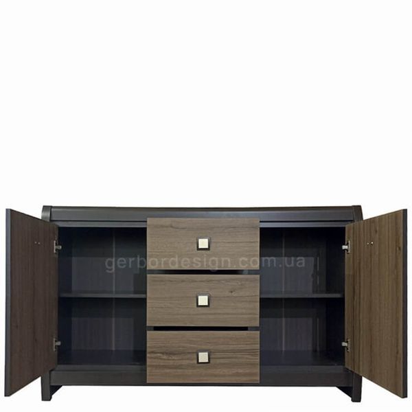 Комод Лорен БРВ (ВМК) KOM2D3S Loren BRW (Распродажа) венге магия / монтеверде фото - Купить Комоды БРВ | ВМК-Украина в эпицентре мебели GerborDesign.com.ua