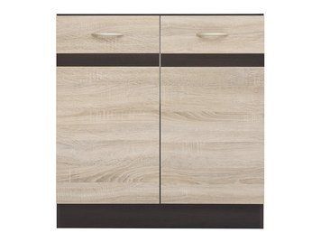 Кухонная тумба под мойку 80 см Junona Line BRW Black Red White DK2D/80/82 венге / дуб сонома фото - Купить Нижние кухонные шкафы BLACK RED WHITE в эпицентре мебели GerborDesign.com.ua