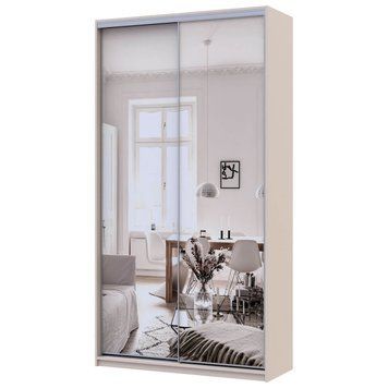 Шкаф-купе Сити Лайт Doros (Дорос) 2 Зеркала 120х45х225 см кашемир фото - Купить Шкафы-купе DOROS | ДОРОС в эпицентре мебели GerborDesign.com.ua