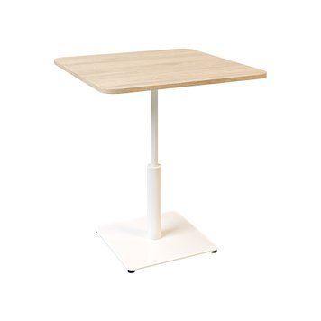 Стол LOVKO Ibiza LOVKO Soft light 70x70 белый металл/дуб ДСП (текстура)  фото - Купить Столы LOVKO в эпицентре мебели GerborDesign.com.ua