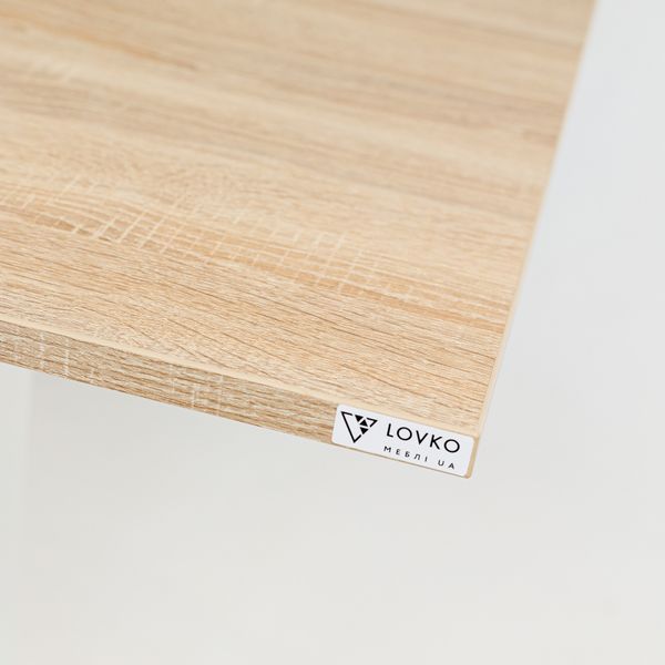 Стол LOVKO Tetra light 60 х 60 черный металл/дуб ДСП (текстура)  фото - Купить Столы LOVKO в эпицентре мебели GerborDesign.com.ua