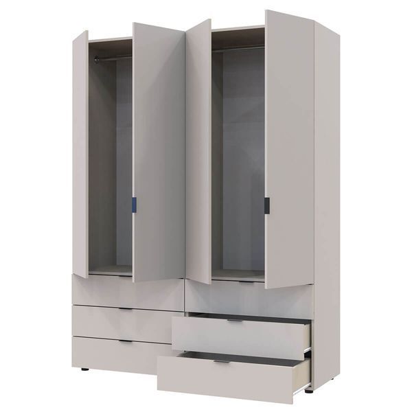 Шафа розпашна для одягу Гелар Doros (Дорос) комплект 2+2 ДСП 155х49,5х203,4 см кашемір фото - Купити Шафи DOROS | ДОРОС в епіцентрі меблів GerborDesign.com.ua, Київ, Дніпро, Львів, Луцьк, Хмельницький