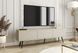 Тумба под телевизор Perfect Home Оро / Oro 3-дверная с черными ножками RTV175 MDF бежевый фото 1 - мебель Тумбы ТВ PERFECT HOME