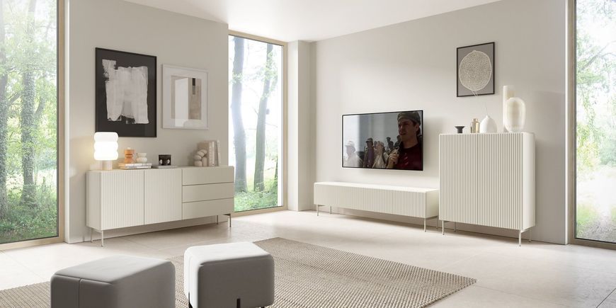 Комод Perfect Home Муті / Muti 2D3S/177 2-дверний з 3 шухлядами кашемір фото - Купити Комоди PERFECT HOME в епіцентрі меблів GerborDesign.com.ua
