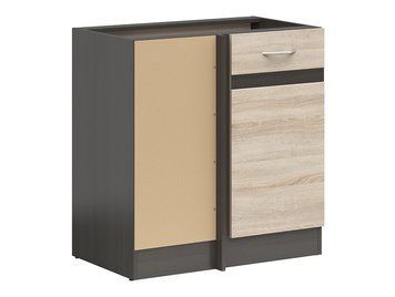 Кухонная тумба угловая 100 см Junona Line BRW Black Red White DNW/100/82 венге / дуб сонома фото - Купить Нижние кухонные шкафы BLACK RED WHITE в эпицентре мебели GerborDesign.com.ua