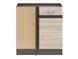 Кухонная тумба угловая 100 см Junona Line BRW Black Red White DNW/100/82 венге / дуб сонома фото 2 - мебель Нижние кухонные шкафы BLACK RED WHITE