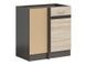 Кухонная тумба угловая 100 см Junona Line BRW Black Red White DNW/100/82 венге / дуб сонома фото 1 - мебель Нижние кухонные шкафы BLACK RED WHITE