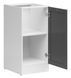 Кухонная тумба 40 см Junona Line BRW Black Red White D1D/40/82, белый / графит, артикул K24-D1D/40/82_P_BBL-BI/GF, фото 3
