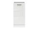 Кухонная тумба 40 см Junona Line BRW Black Red White D1D/40/82_P, белый меловой глянец, артикул K24-D1D/40/82_P_BBL-BI/KRP, фото 2