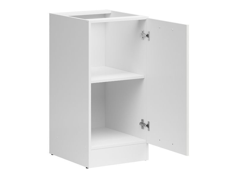 Кухонная тумба 40 см Junona Line BRW Black Red White D1D/40/82_P белый меловой глянец фото - Купить Нижние кухонные шкафы BLACK RED WHITE в эпицентре мебели GerborDesign.com.ua, Киев, Днепр, Львов, Луцк, Хмельницкий