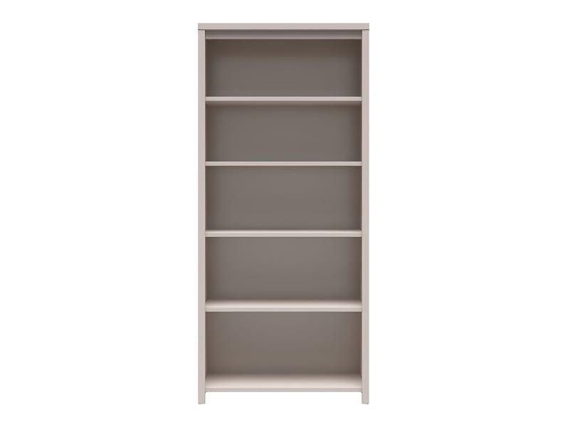 Книжкова шафа Kaspian BRW 90 см з 4 полицями BLACK RED WHITE REG/90 кашемір фото - Купити Стелажі BLACK RED WHITE в епіцентрі меблів GerborDesign.com.ua