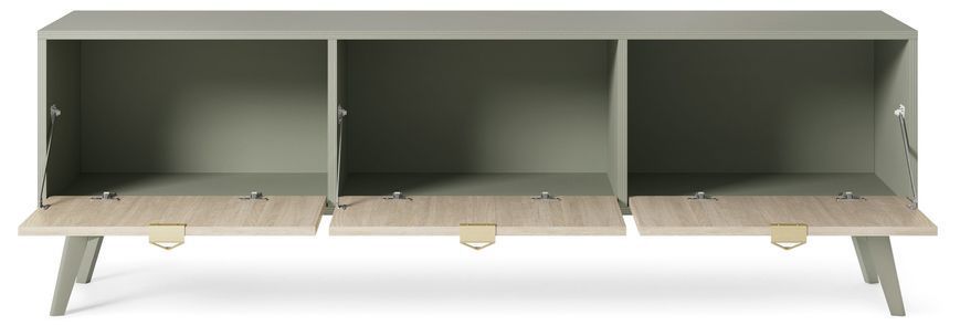 Тумба під ТВ Perfect Home Форест / Forest RTV158 3-дверна евкаліпт / піхта сканді фото - Купити Тумби ТВ PERFECT HOME в епіцентрі меблів GerborDesign.com.ua