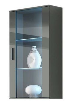 Витрина навесная SOHO Cama Meble S2 сірий / сірий глянець фото - Купить Витрины CAMA MEBLE в эпицентре мебели GerborDesign.com.ua
