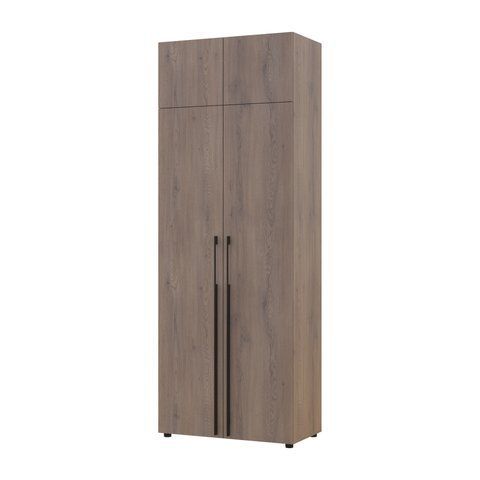 Шафа для одягу з антресолею Каспер Doros (Дорос) 2 ДСП 90х48х245 см кремона канноло фото - Купити Шафи DOROS | ДОРОС в епіцентрі меблів GerborDesign.com.ua, Київ, Дніпро, Львів, Луцьк, Хмельницький