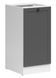 Кухонная тумба 40 см Junona Line BRW Black Red White D1D/50/82 белый / графит фото 1 - мебель Нижние кухонные шкафы BLACK RED WHITE