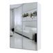 Шафа-купе G-Кайзер Doros (Дорос) 2 Дзеркала 160х60х240 білий фото - Купити Шафи-купе DOROS | ДОРОС в епіцентрі меблів GerborDesign.com.ua