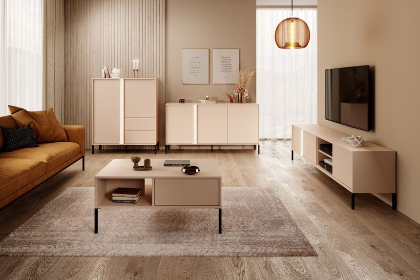 Стол журнальный Perfect Home Даст / Dast 97 бежевый фото - Купить Столы журнальные PERFECT HOME в эпицентре мебели GerborDesign.com.ua