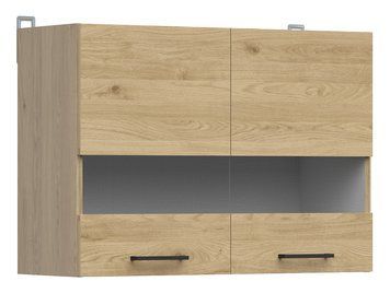 Кухонный шкаф навесной 80 см Junona Line BRW Black Red White G2W/80/57 дуб бернштайн фото - Купить Навесные кухонные шкафы BLACK RED WHITE в эпицентре мебели GerborDesign.com.ua