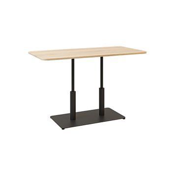 Стол LOVKO Ibiza LOVKO Soft LOVKO Double light 120x70 черный металл/дуб ДСП (текстура)  фото - Купить Столы LOVKO в эпицентре мебели GerborDesign.com.ua