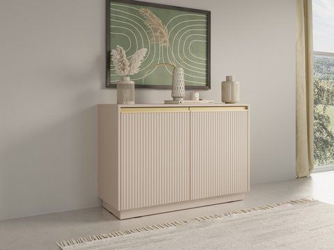 Комод Perfect Home Роял / Royal K104 2-дверный бежевый фото - Купить Комоды PERFECT HOME в эпицентре мебели GerborDesign.com.ua, Киев, Днепр, Львов, Луцк, Хмельницкий