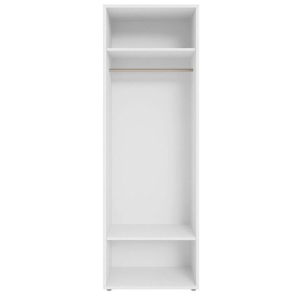 Корпус модуль 1 Спейс Мир Мебели h-2200*800 Space СМ на 2 фасада нимфея альба (белый) фото - Купить Шкафы 2-дверные МИР МЕБЕЛИ  | СМ-Украина в эпицентре мебели GerborDesign.com.ua, Киев, Днепр, Львов, Луцк, Хмельницкий