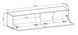 Тумба під телевізор навісна Perfect Home Оро / Oro 2-дверна RTV135 білий фото 2 - меблі Тумби ТВ PERFECT HOME