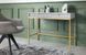 Стіл туалетний Perfect Home Нова / Nova з 2 шухлядами та золотими ніжками T104 сірий фото 1 - меблі Туалетні столики PERFECT HOME