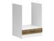 Кухонна тумба для духовки 60 см Junona Line BRW Black Red White DPK/60/82 білий / світлий дуб делано фото 1 - меблі Нижні кухонні тумби BLACK RED WHITE