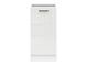 Кухонна тумба 50 см Junona Line BRW Black Red White D1D/50/82_P, білий / білий крейдяний глянець, артикул K24-D1D/50/82_P_BBL-BI/KRP, фото 2