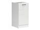 Кухонна тумба 50 см Junona Line BRW Black Red White D1D/50/82_P, білий / білий крейдяний глянець, артикул K24-D1D/50/82_P_BBL-BI/KRP, фото 1